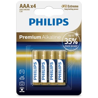 baterie Premium Alkaline 4ks (LR03M4B/10, AAA, LR3)