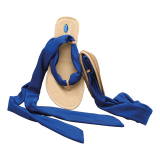 Pocket Ballerina Sandals - bílé / modré baleríny