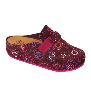 LARETH fialově vícebarevná - domácí zdravotní obuv
