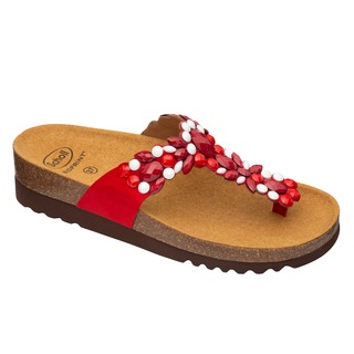 ALICIA FLIP-FLOP - červené zdravotní pantofle