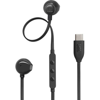 JBL Tune 305 USB-C Black - kabelová Hi-Res sluchátka do uší s konektorem USB-C