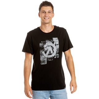 Press T-Shirt - černé pánské tričko s krátkým rukávem
