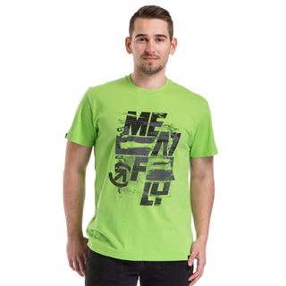 Burnout T-Shirt E - GREEN FLASH - zelené pánské tričko s krátkým rukávem