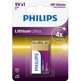 Philips baterie Lithium Ultra 1ks (6FR61LB1A/10, 9V)